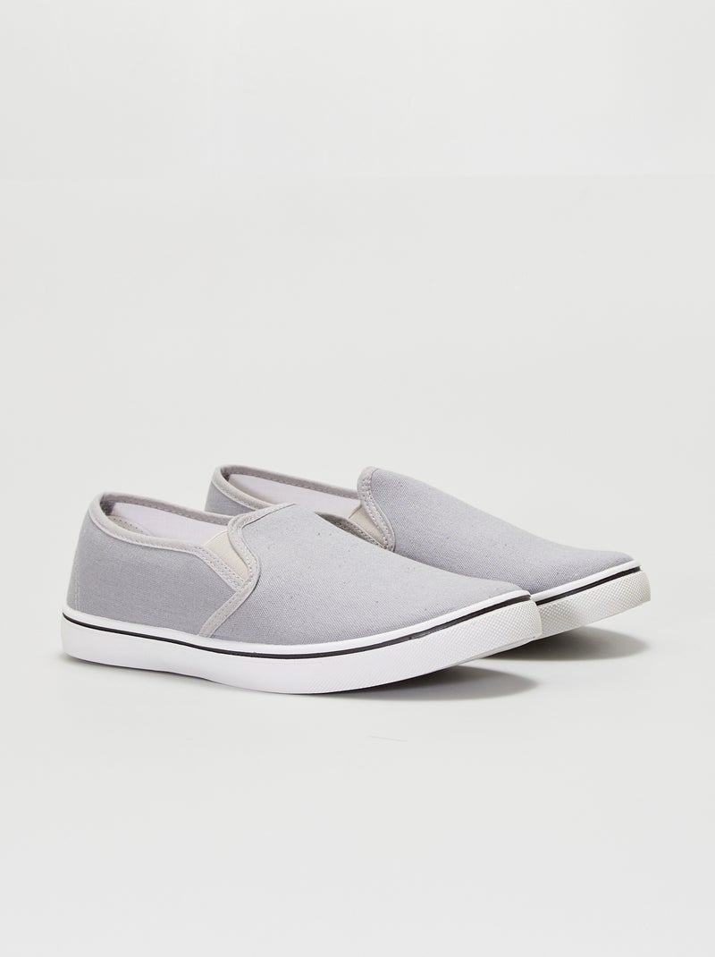 Zapatillas deportivas tipo 'slip-on' gris - Kiabi