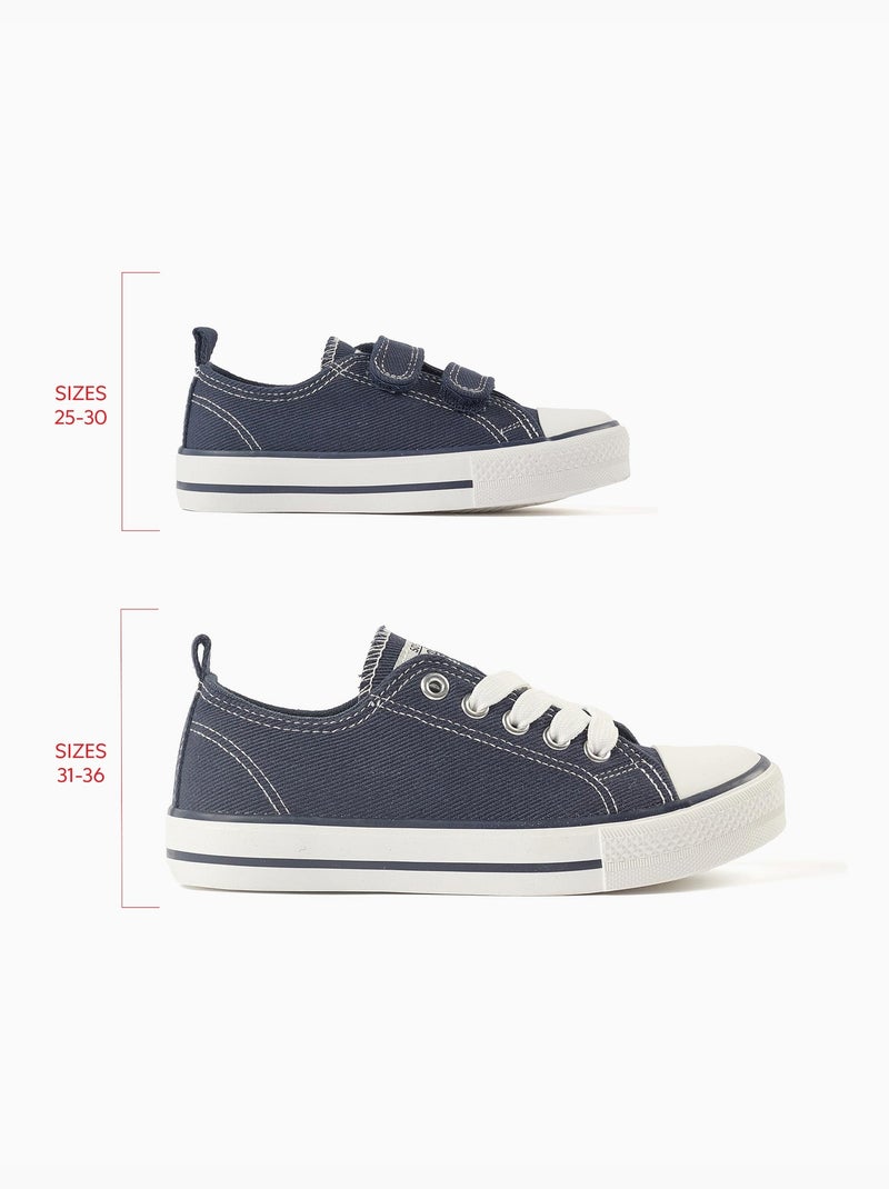 Zapatillas deportivas vaqueras de lona Azul oscuro - Kiabi