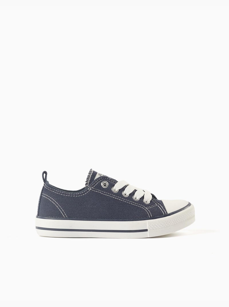 Zapatillas deportivas vaqueras de lona Azul oscuro - Kiabi