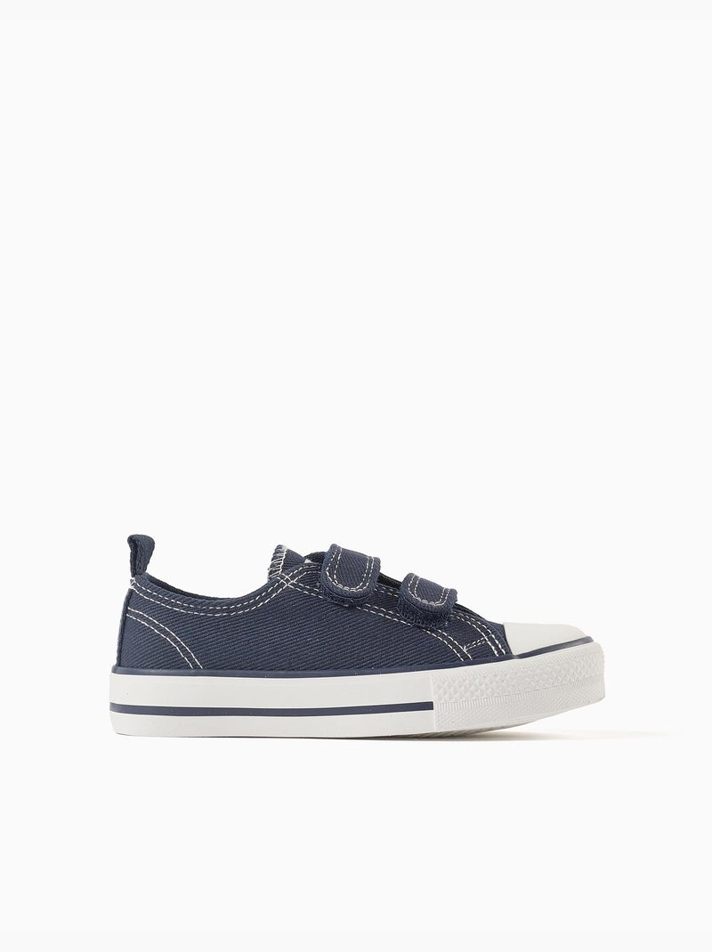 Zapatillas deportivas vaqueras de lona Azul oscuro - Kiabi