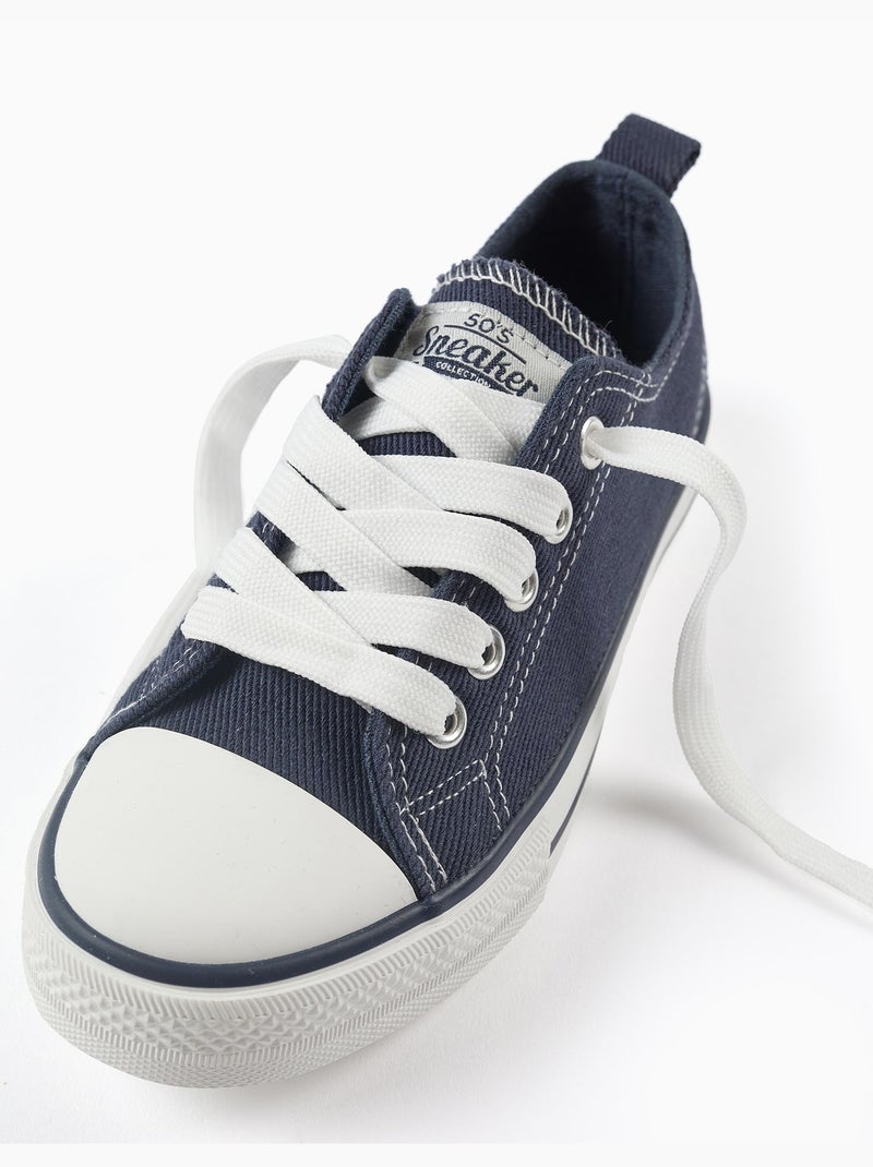 Zapatillas deportivas vaqueras de lona Azul oscuro - Kiabi