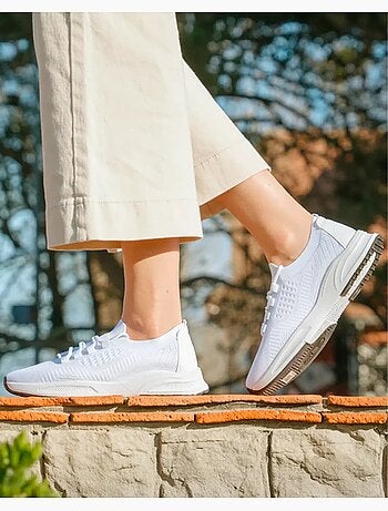 Zapatillas deportivas zapatillas sin cordones, flexibles y ligeras, con Cordones Isotoner