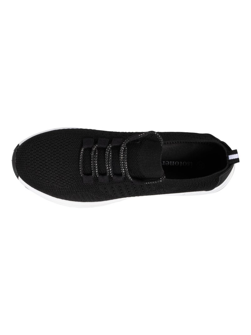 Zapatillas deportivas zapatillas sin cordones, flexibles y ligeras, con cordones  isotoner Negro - Kiabi