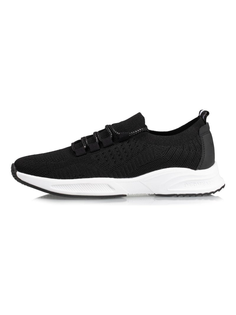 Zapatillas deportivas zapatillas sin cordones, flexibles y ligeras, con cordones  isotoner Negro - Kiabi