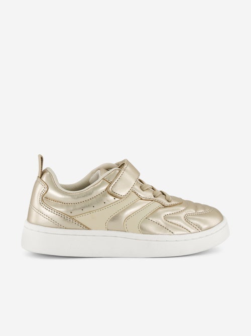 Zapatillas doradas con velcro - Kiabi