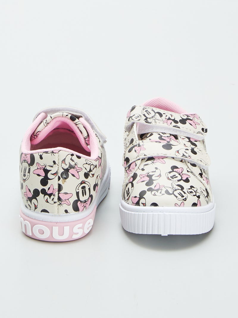 Zapatillas estampadas 'Minnie' con velcro BLANCO - Kiabi