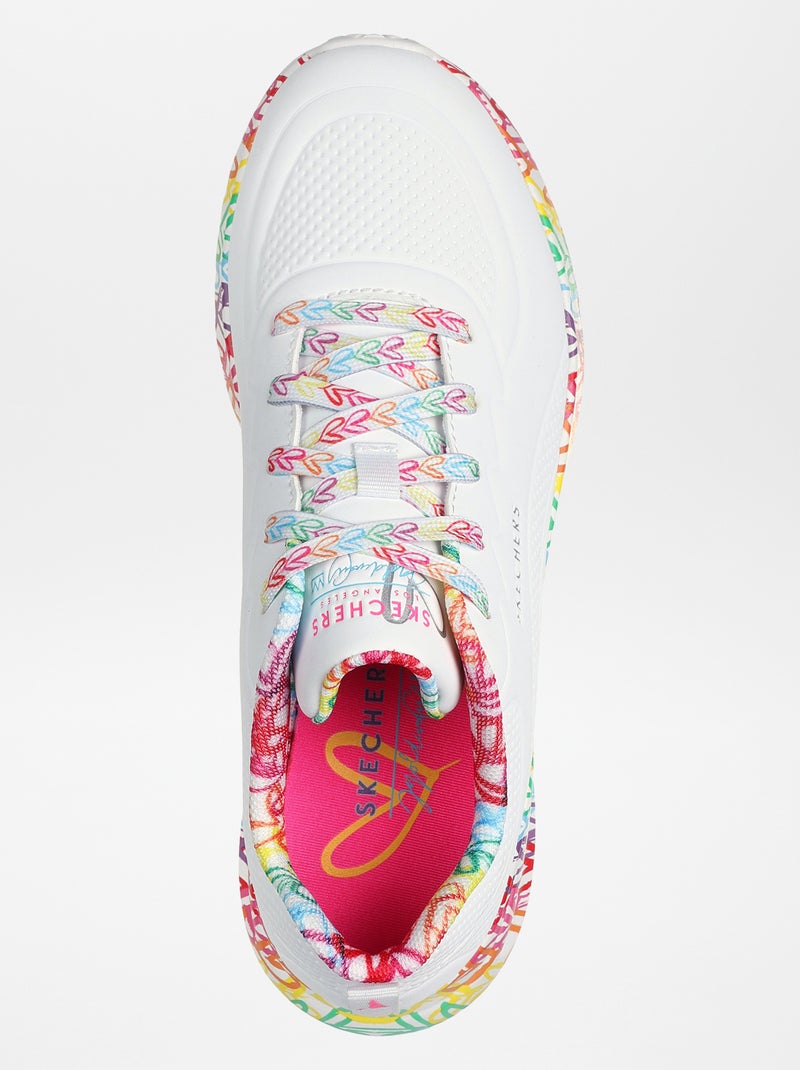 Zapatillas estampado 'corazón' 'Skechers' blanco - Kiabi