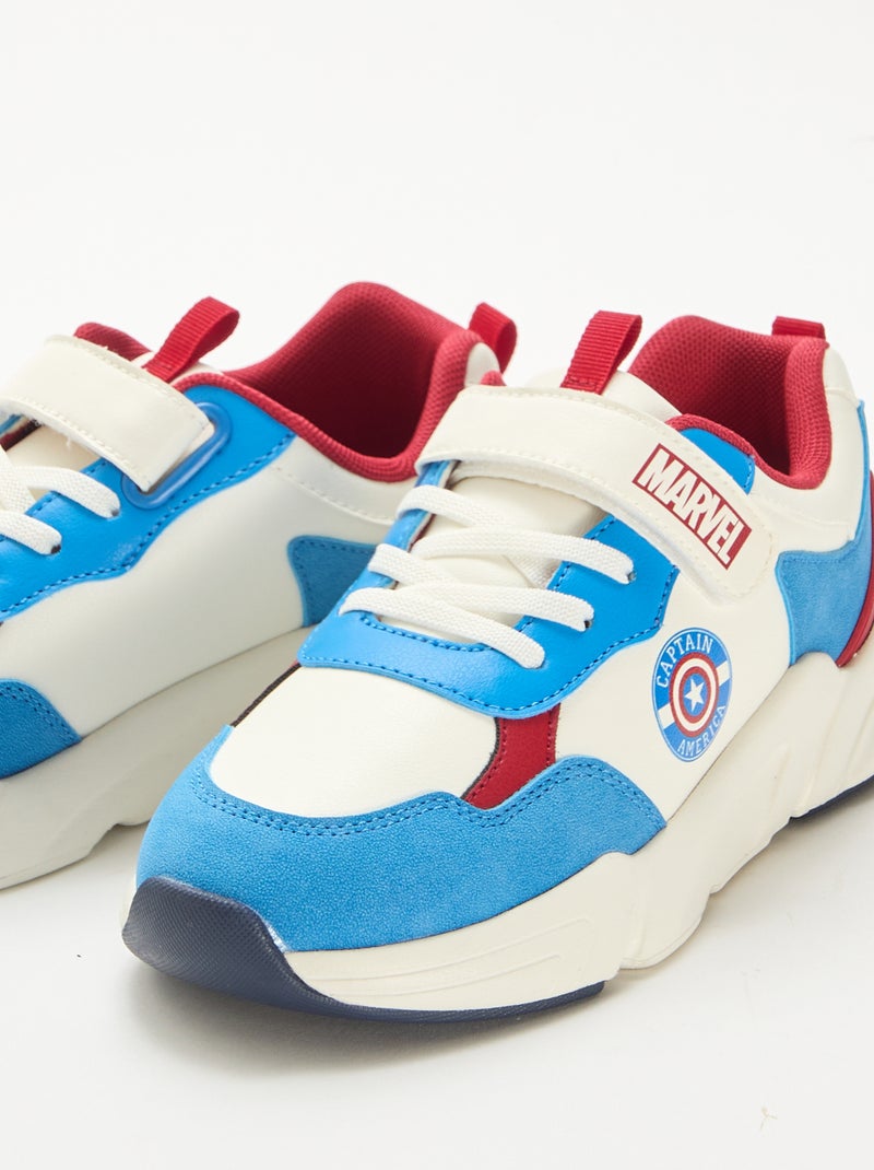 Zapatillas estilo running 'Capitán América' Blanco - Kiabi