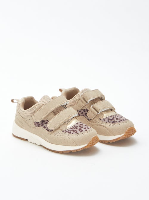 Zapatillas estilo running de leopardo - Kiabi