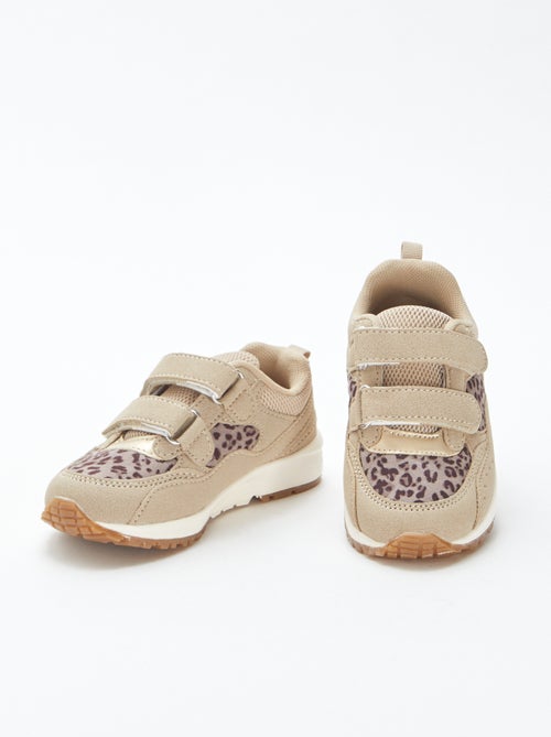Zapatillas estilo running de leopardo - Kiabi