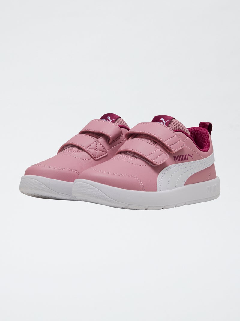 Zapatillas estilo running 'PUMA' con velcro Rosa - Kiabi