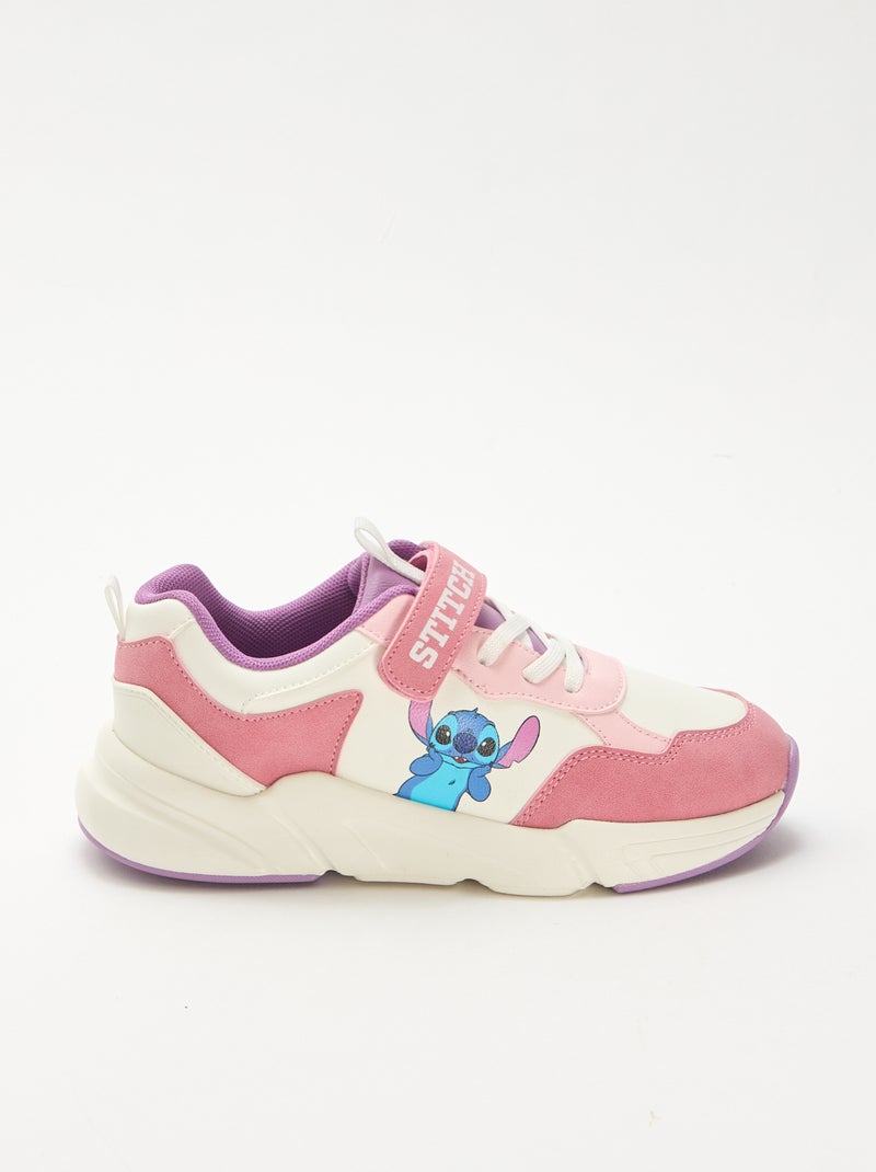 Zapatillas estilo running 'Stitch' Blanco - Kiabi