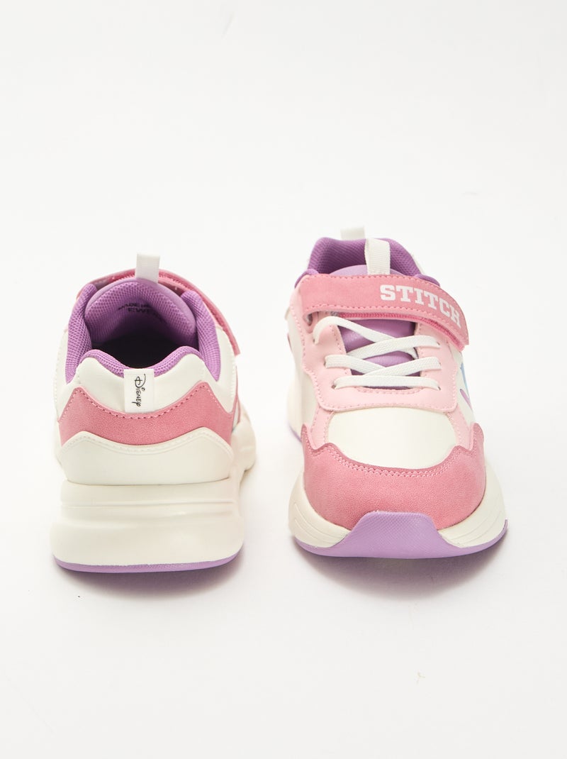 Zapatillas estilo running 'Stitch' Blanco - Kiabi