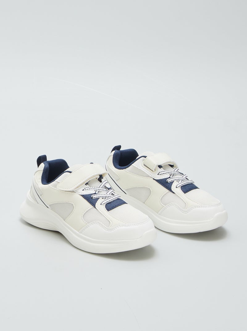 Zapatillas estilo running suela chunky BLANCO - Kiabi
