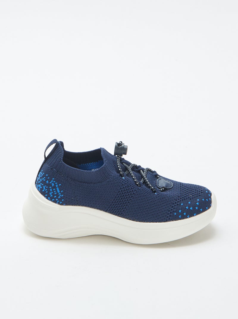 Zapatillas flyknit ajustables con tope Azul - Kiabi