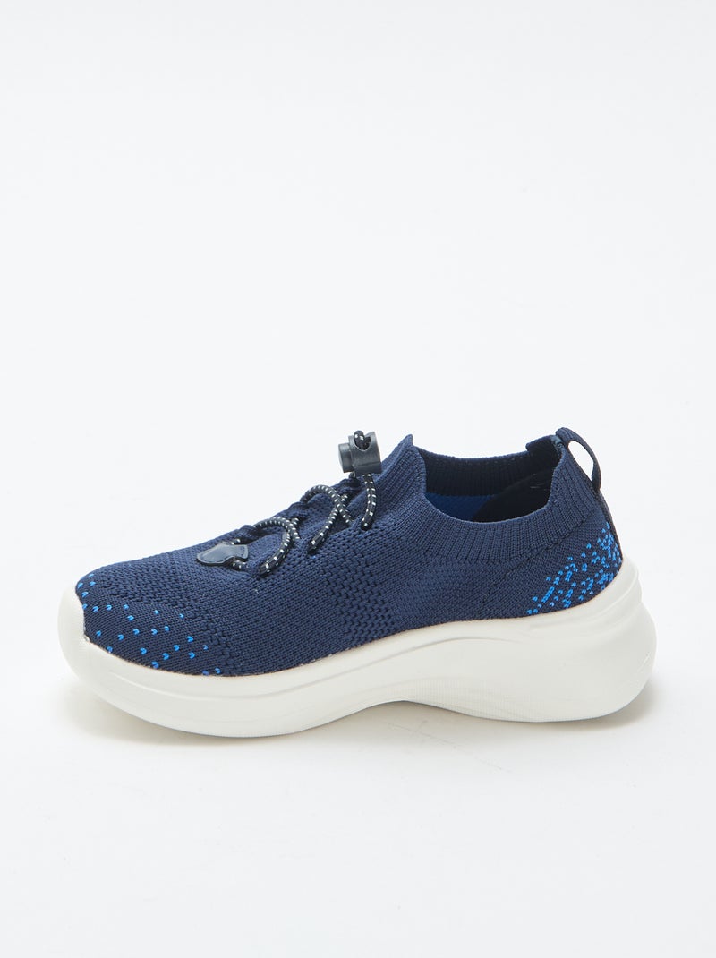 Zapatillas flyknit ajustables con tope Azul - Kiabi