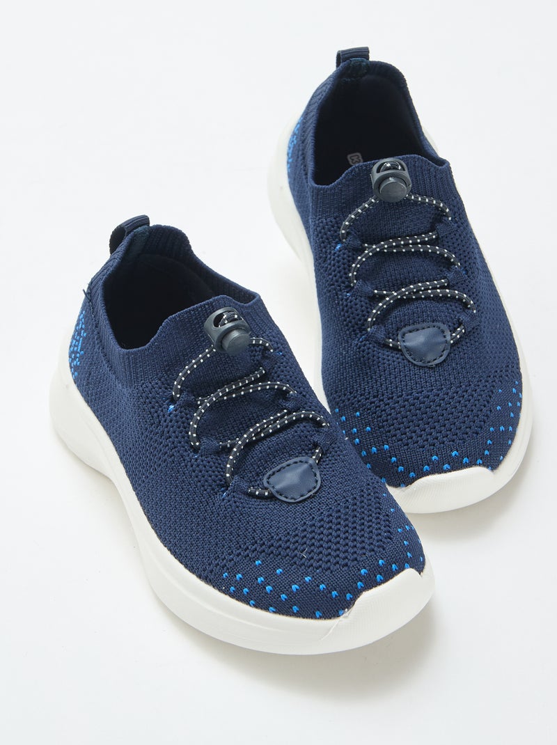 Zapatillas flyknit ajustables con tope Azul - Kiabi