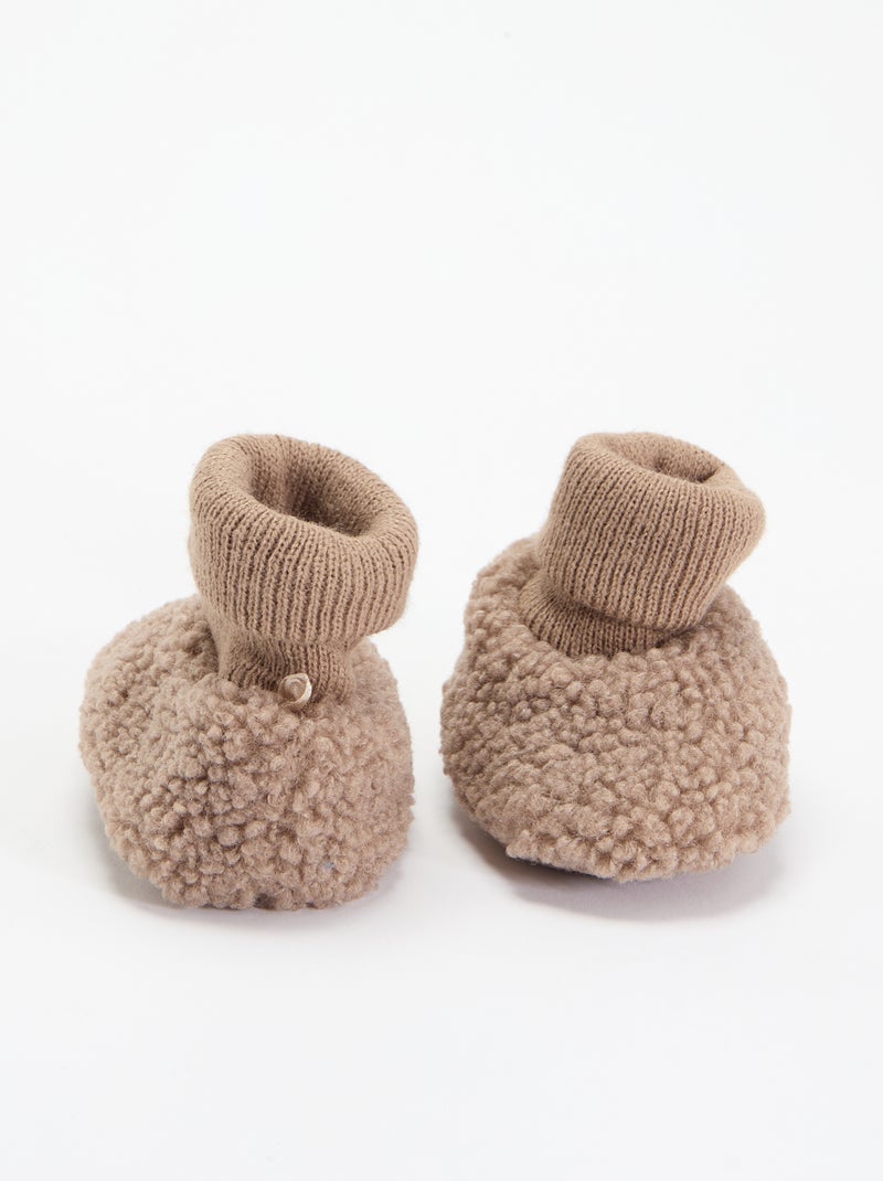 Zapatillas forradas Beige - Kiabi