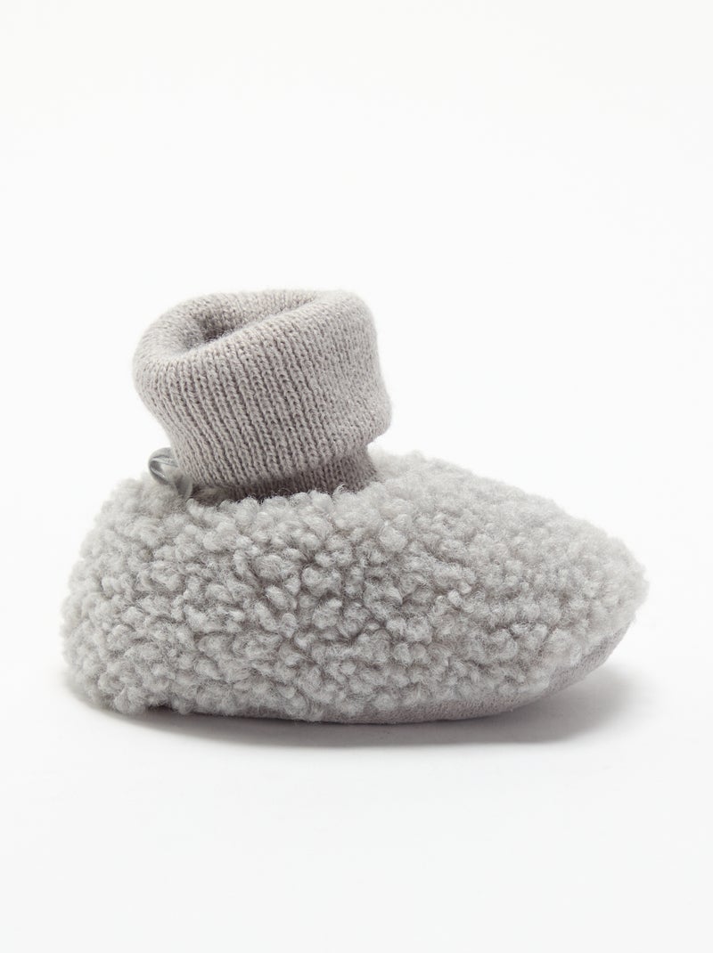 Zapatillas forradas Gris - Kiabi