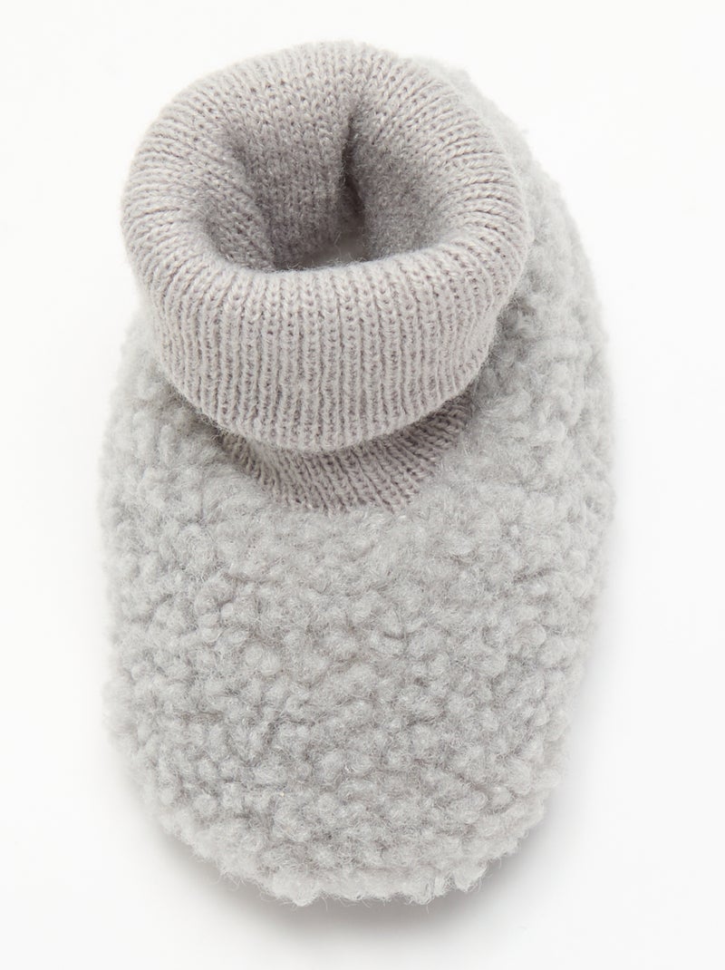 Zapatillas forradas Gris - Kiabi