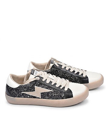Zapatillas Glitter Plataforma Rayo Mujer OZABI MMXXIV