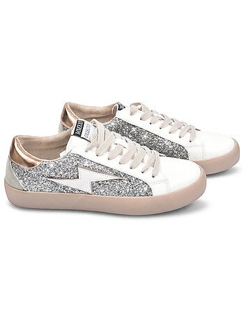 Zapatillas Glitter Plataforma Rayo Mujer OZABI MMXXIV