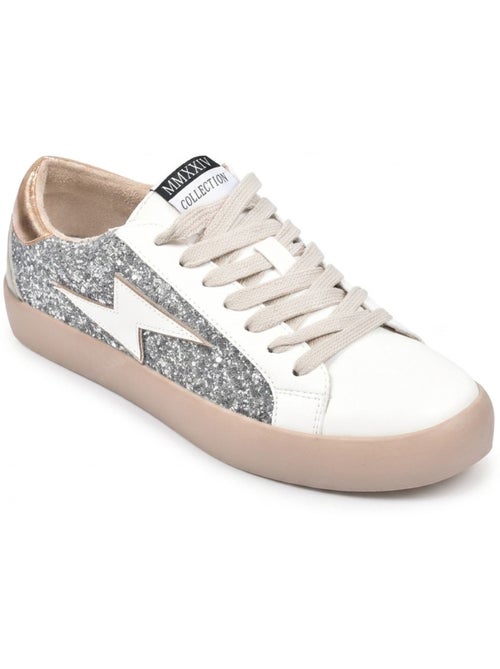 Zapatillas Glitter Plataforma Rayo Mujer OZABI MMXXIV - Kiabi Zapatillas Glitter Plataforma Rayo Mujer OZABI MMXXIV - Kiabi