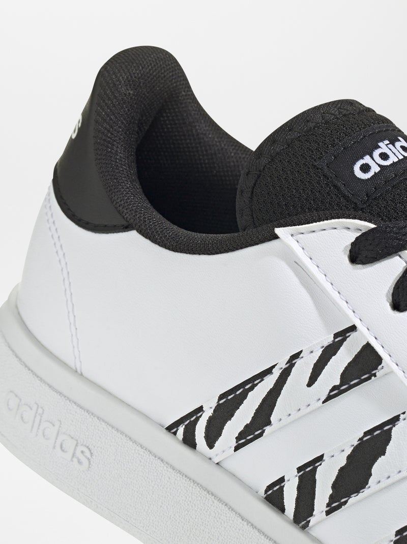 Zapatillas 'Grand court' 'cebra' 'Adidas' blanco - Kiabi
