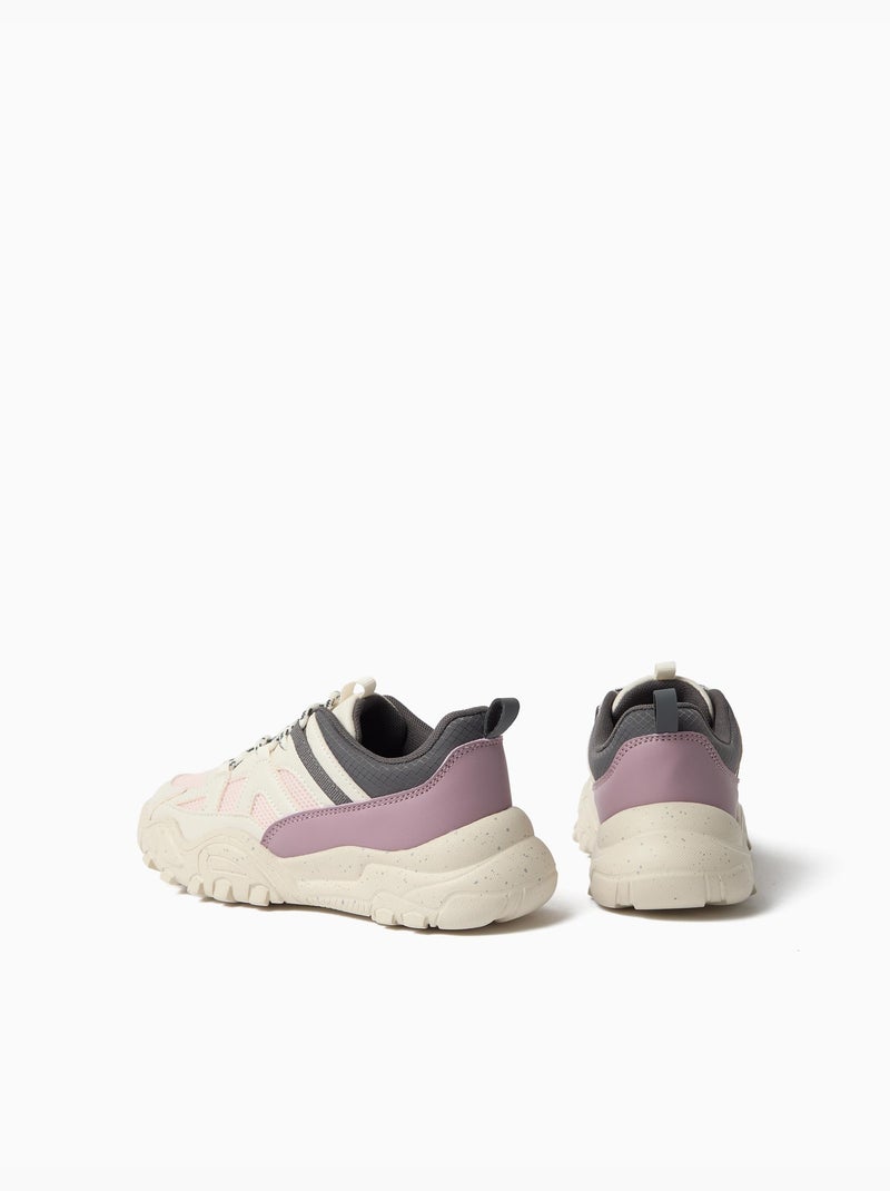 Zapatillas gruesas, mo fashion Rosa - Kiabi