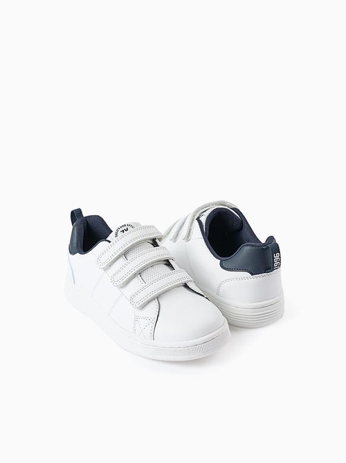 Zapatillas infantiles 'zy 1996', blanco/azul oscuro - Kiabi