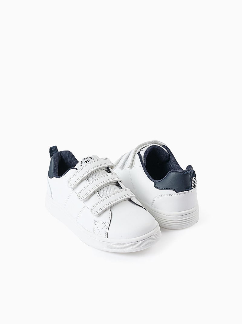 Zapatillas infantiles 'zy 1996', blanco/azul oscuro Azul oscuro - Kiabi