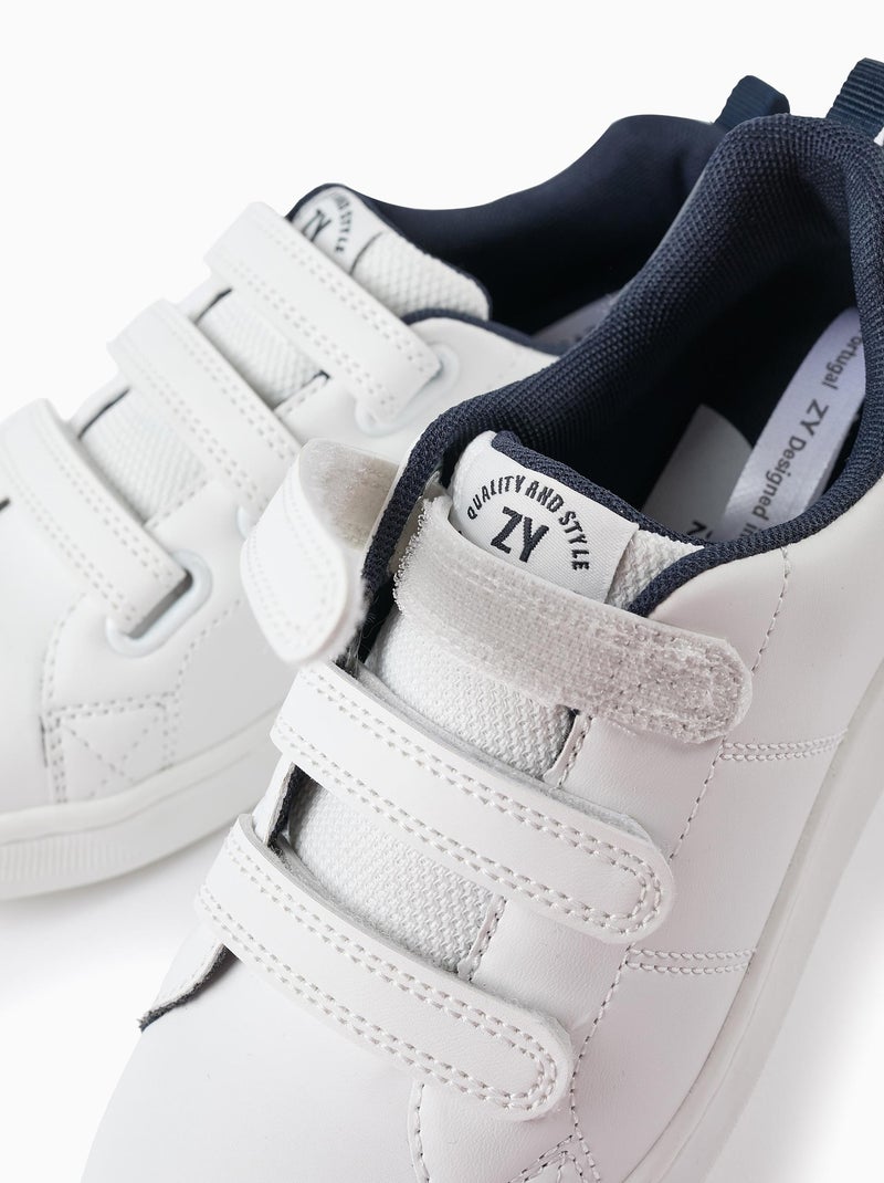 Zapatillas infantiles 'zy 1996', blanco/azul oscuro Azul oscuro - Kiabi