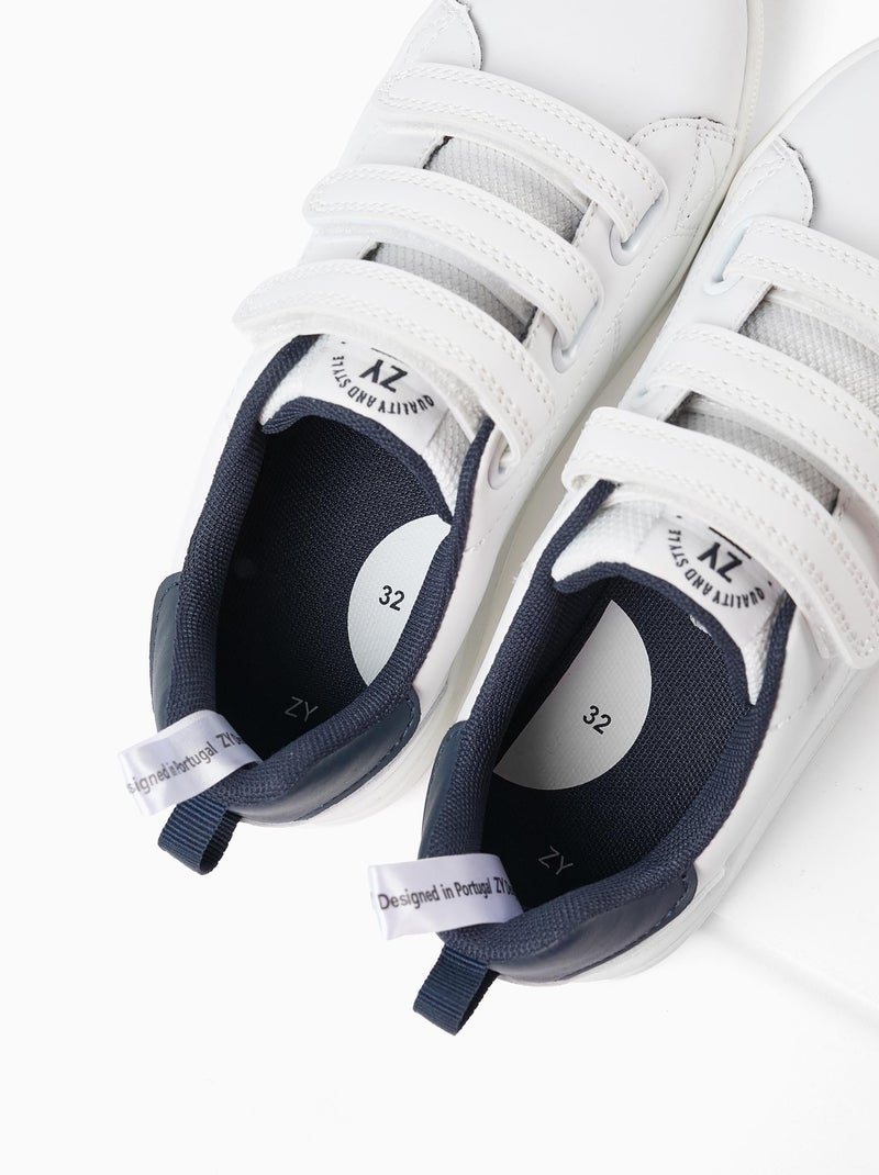 Zapatillas infantiles 'zy 1996', blanco/azul oscuro Azul oscuro - Kiabi