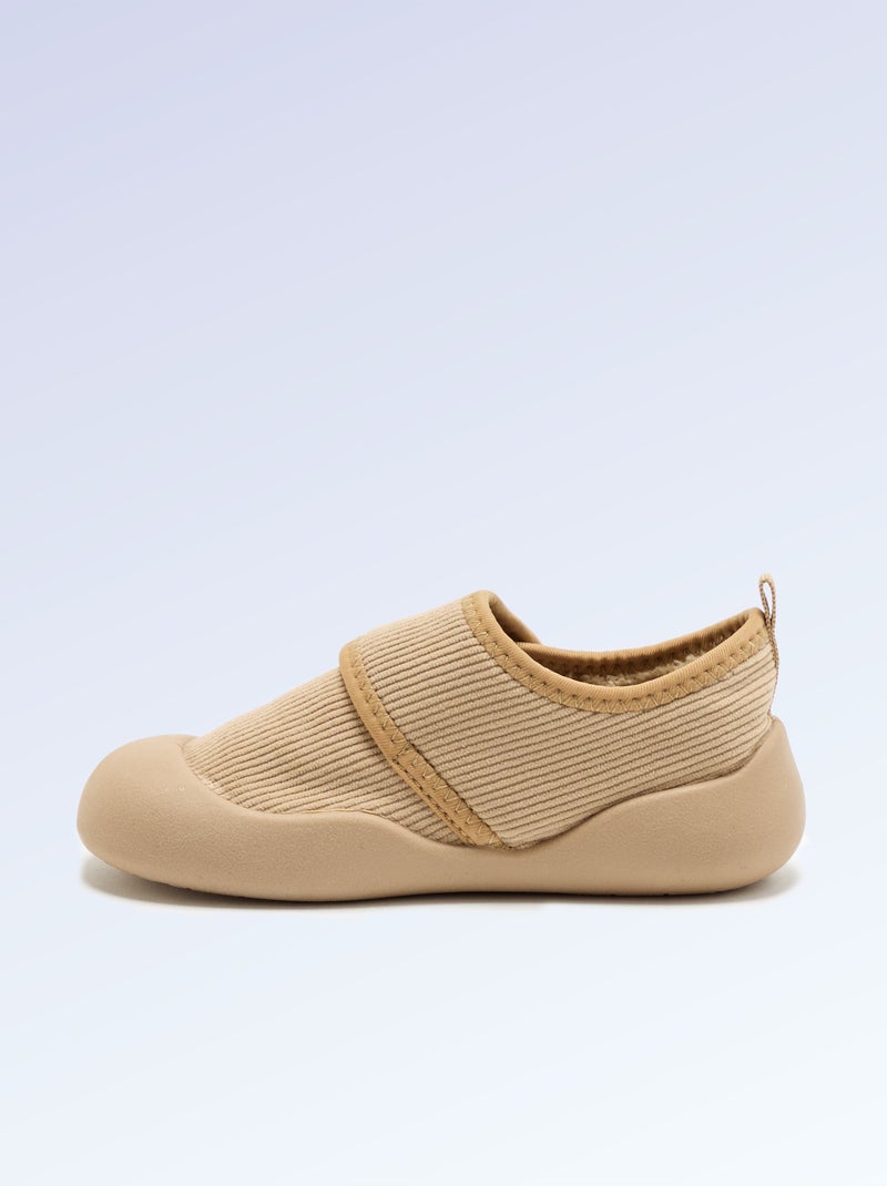 Zapatillas 'Kitchoun' suaves forradas barefoot Beige - Kiabi
