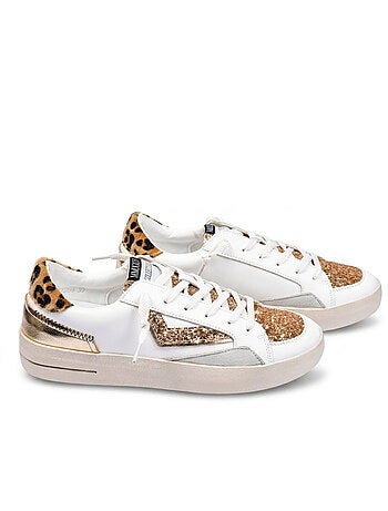 Zapatillas Leopardo Glitter Mujer Plataforma MMXXIV OZABI