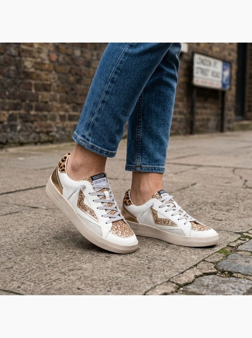 Zapatillas Leopardo Glitter Mujer Plataforma MMXXIV OZABI - Kiabi Zapatillas Leopardo Glitter Mujer Plataforma MMXXIV OZABI - Kiabi