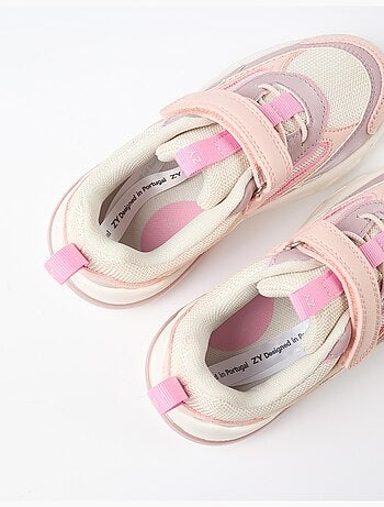 Zapatillas ligeras, en piel sintética, mezcladas