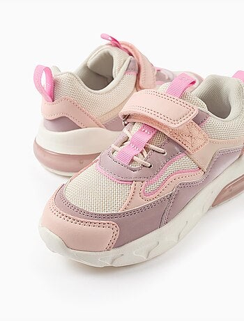 Zapatillas ligeras, en piel sintética, mezcladas