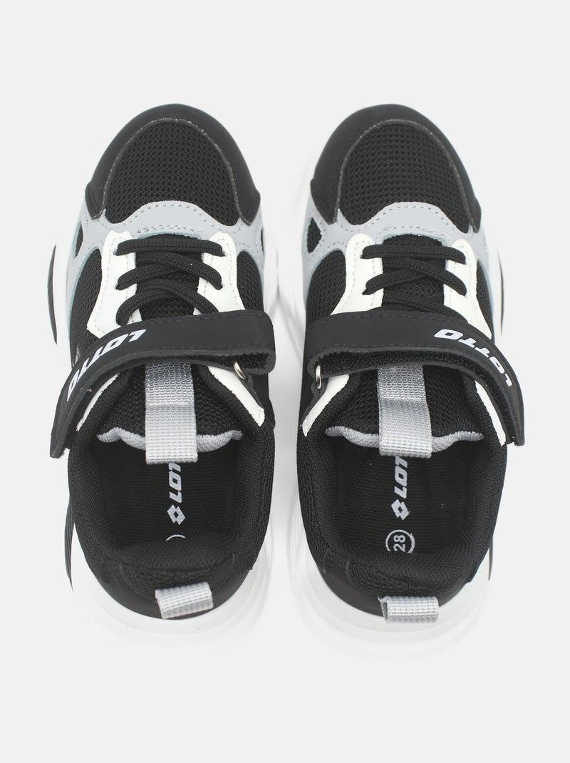 Zapatillas Lotto para niño, Negro Blanco - Kiabi