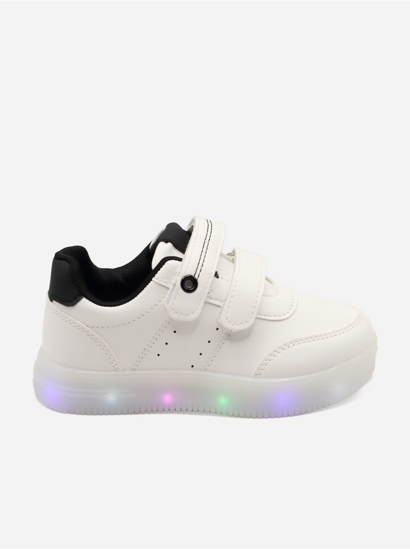 Zapatillas luminosas Blanco Negro - Kiabi