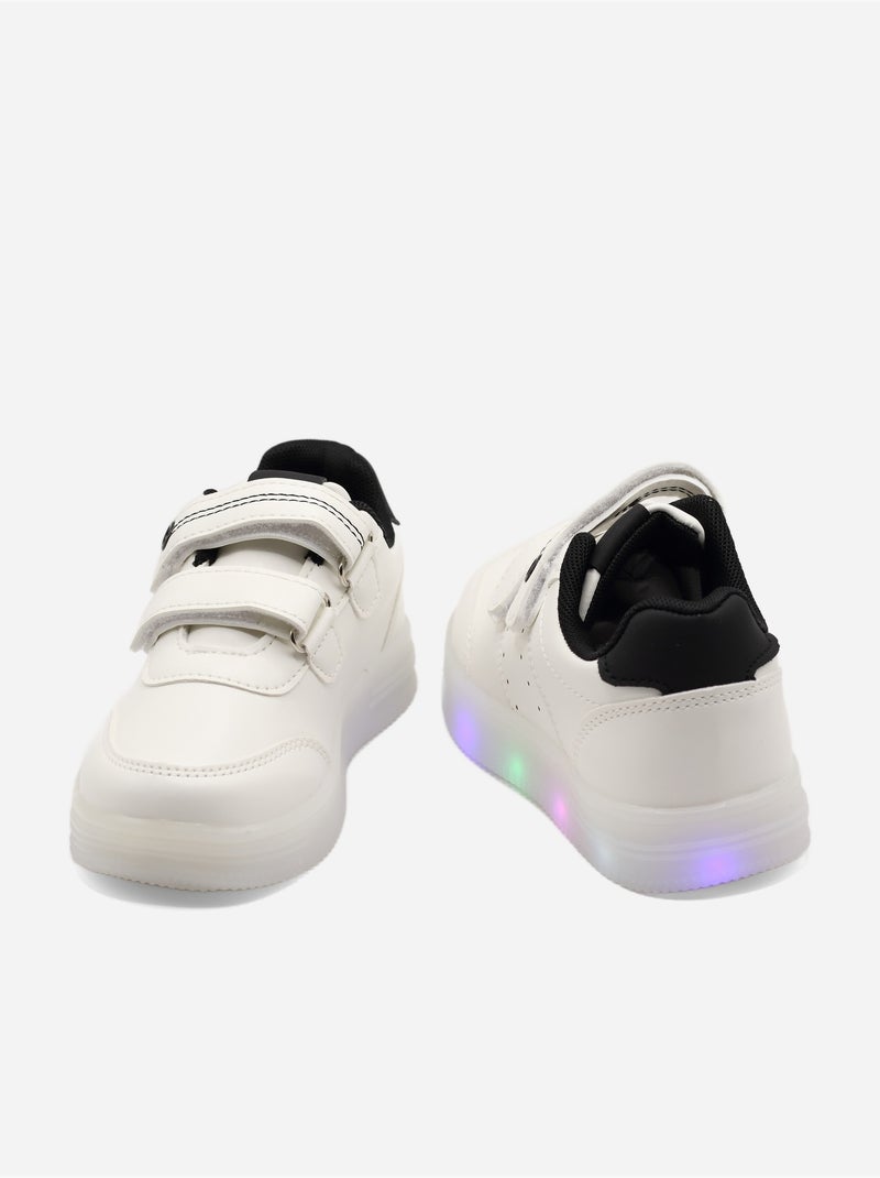 Zapatillas luminosas Blanco Negro - Kiabi