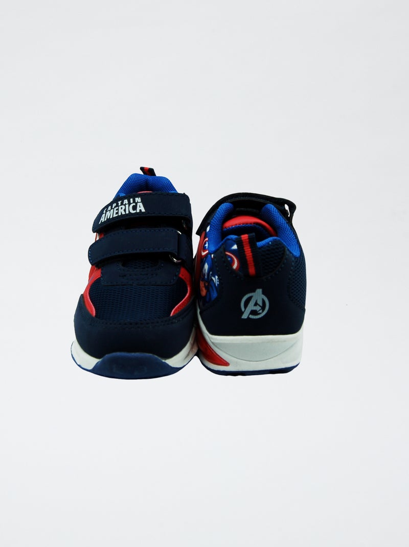 Zapatillas luminosas 'Capitán América' 'Marvel' AZUL - Kiabi