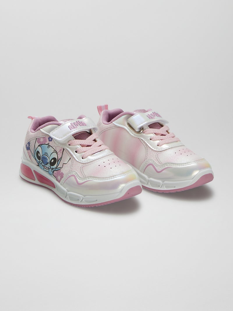 Zapatillas luminosas 'Stitch' ROSA - Kiabi