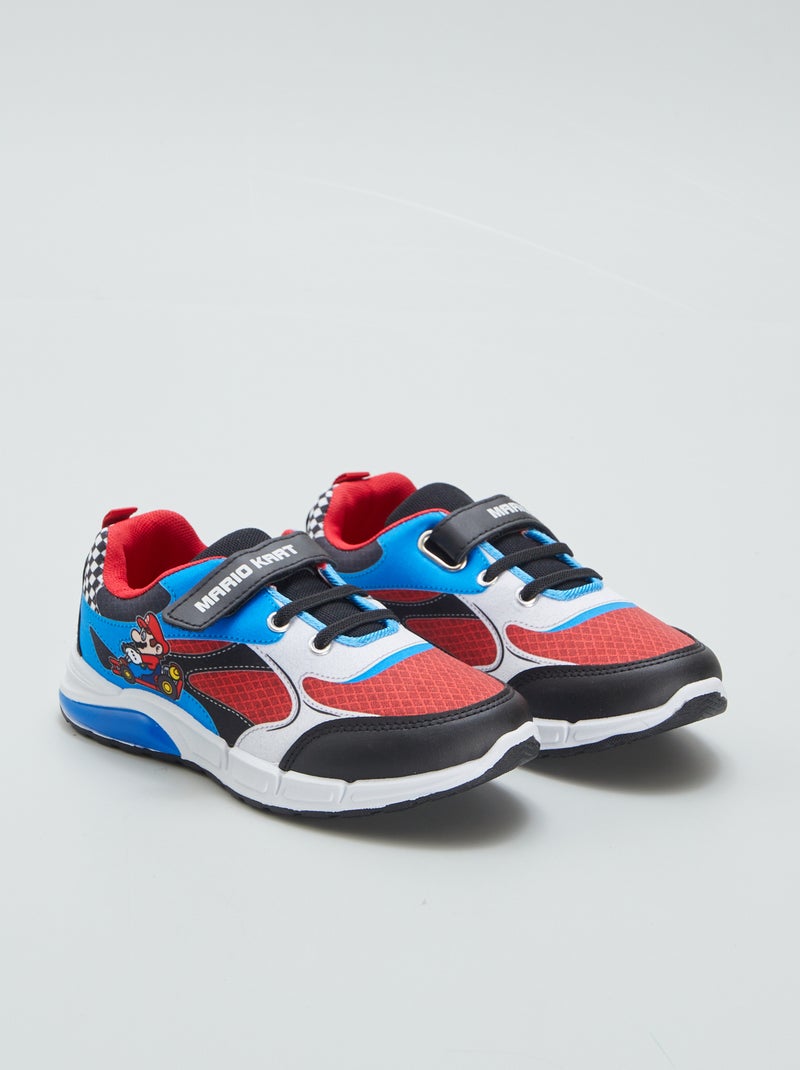 Zapatillas 'Mario Kart' con velcros + led NEGRO - Kiabi