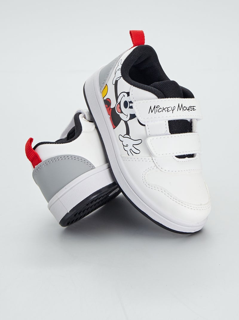 Zapatillas 'Mickey Mouse' con velcros blanco - Kiabi