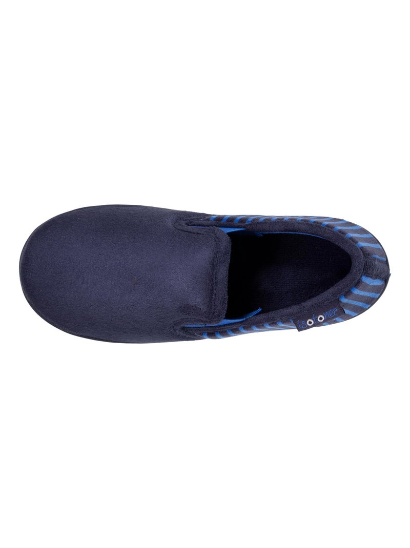 Zapatillas mocasines ante ultra suave, suela ergonómica de niño Isotoner Azul marino - Kiabi