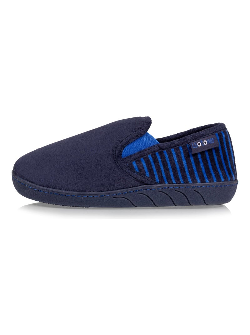 Zapatillas mocasines ante ultra suave, suela ergonómica de niño Isotoner Azul marino - Kiabi