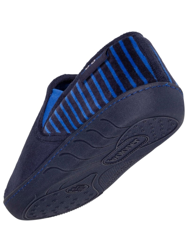 Zapatillas mocasines ante ultra suave, suela ergonómica de niño Isotoner Azul marino - Kiabi