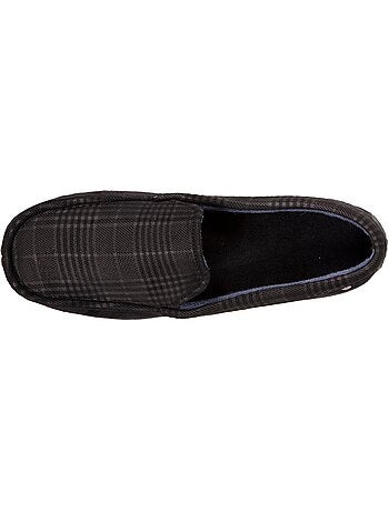 Zapatillas mocasines en ante, suela de goma hombre isotoner