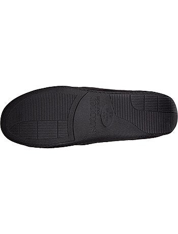 Zapatillas mocasines en ante, suela de goma hombre isotoner